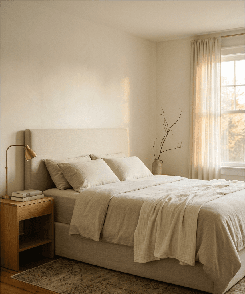 Primary bedroom — Oyster Bay residence